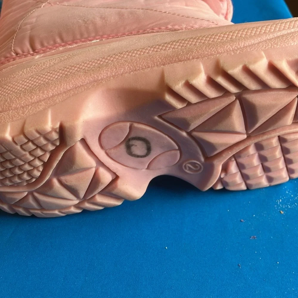 Pink Quilted Winter Boots 2